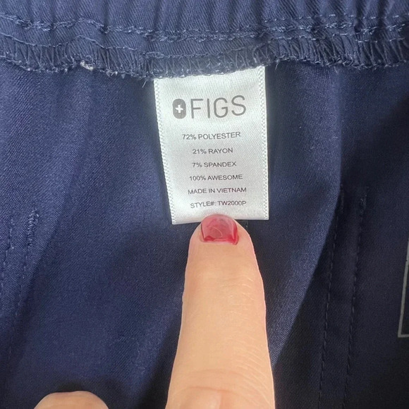 Fig Dark Blue Scrubs Pants Size XL/P - Picture 7 of 7